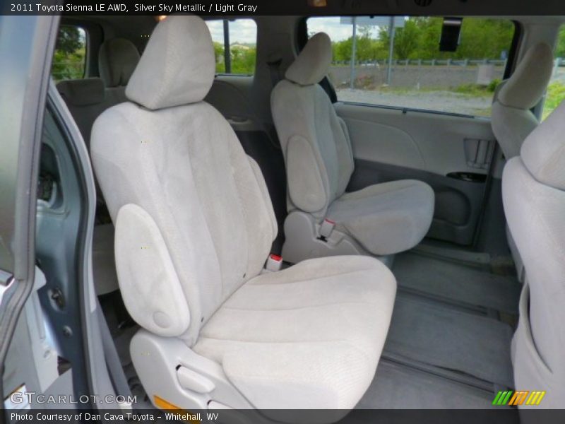 Silver Sky Metallic / Light Gray 2011 Toyota Sienna LE AWD