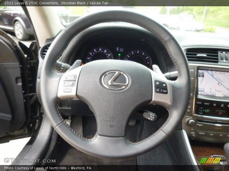 Obsidian Black / Saddle Tan 2011 Lexus IS 250C Convertible