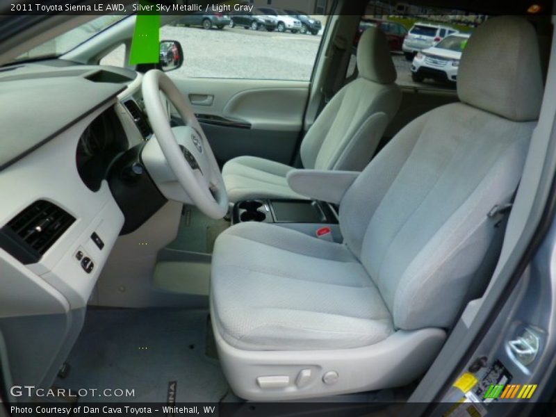Silver Sky Metallic / Light Gray 2011 Toyota Sienna LE AWD