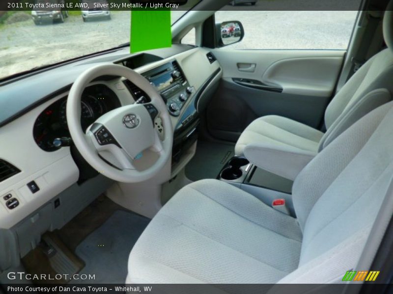 Silver Sky Metallic / Light Gray 2011 Toyota Sienna LE AWD