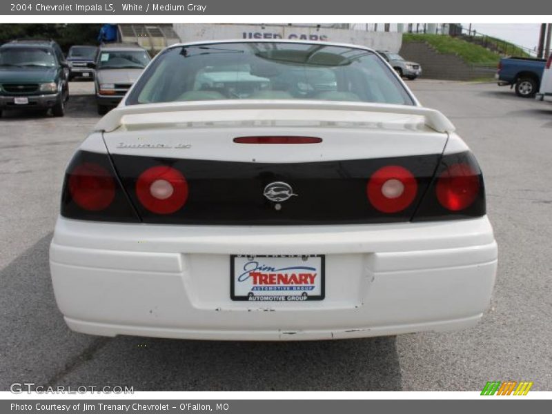 White / Medium Gray 2004 Chevrolet Impala LS