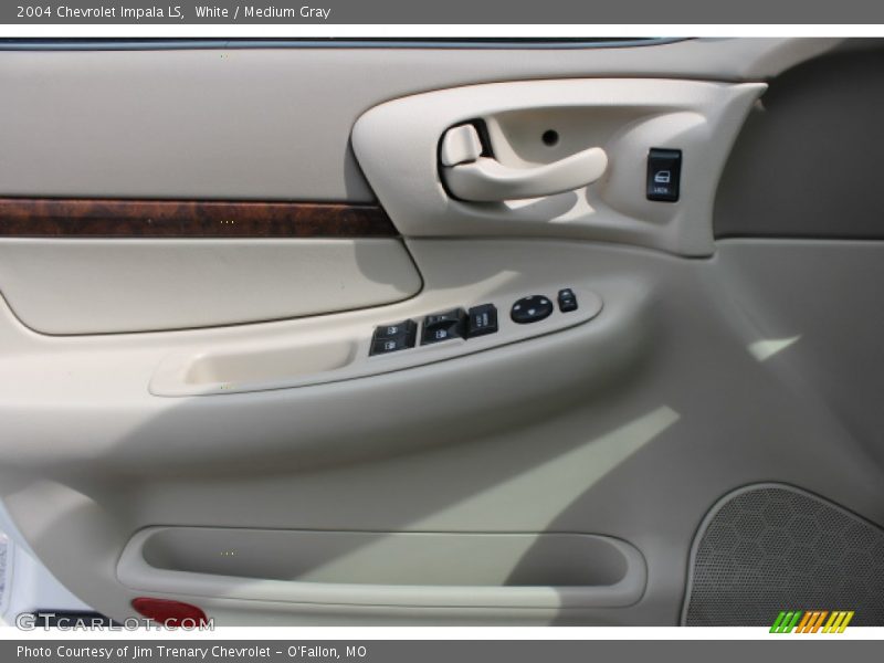 White / Medium Gray 2004 Chevrolet Impala LS