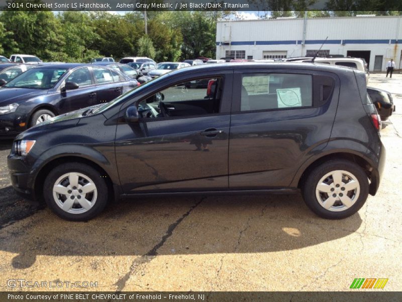 Ashen Gray Metallic / Jet Black/Dark Titanium 2014 Chevrolet Sonic LS Hatchback