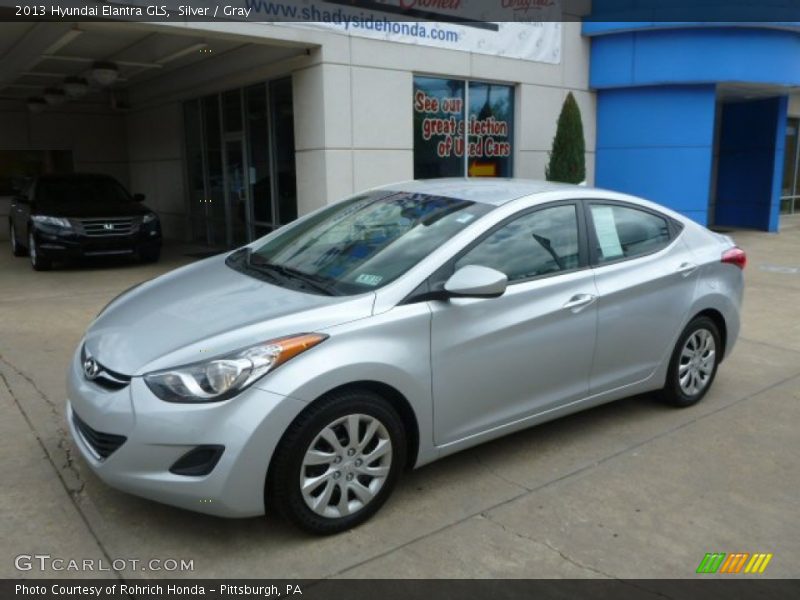Silver / Gray 2013 Hyundai Elantra GLS