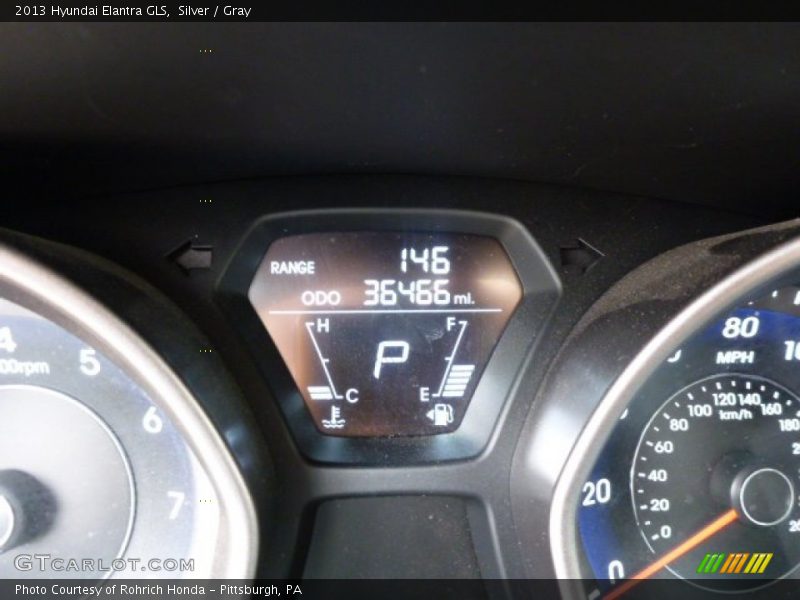 Silver / Gray 2013 Hyundai Elantra GLS
