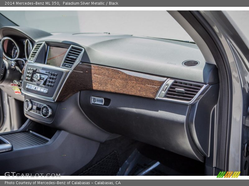 Paladium Silver Metallic / Black 2014 Mercedes-Benz ML 350