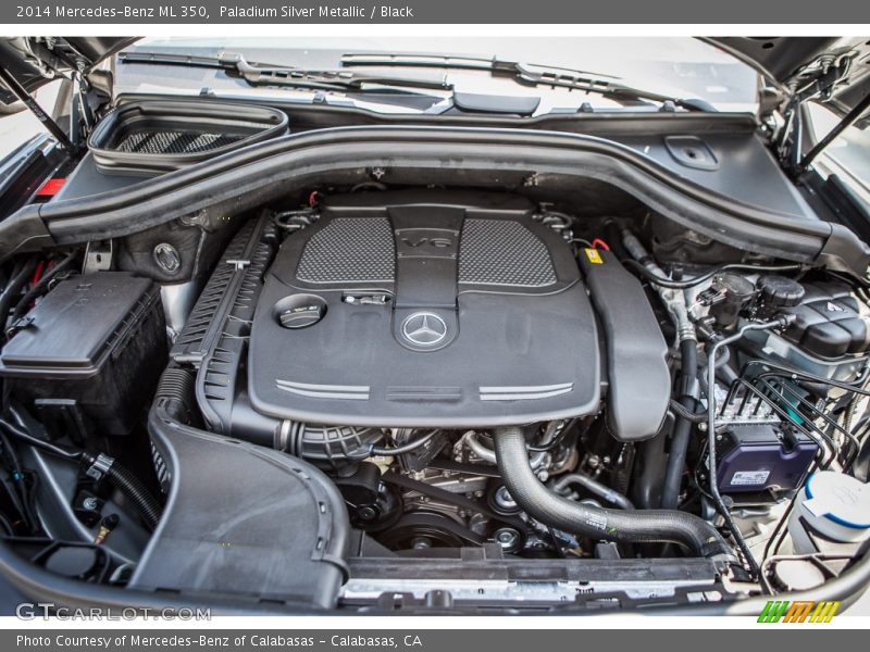 Paladium Silver Metallic / Black 2014 Mercedes-Benz ML 350