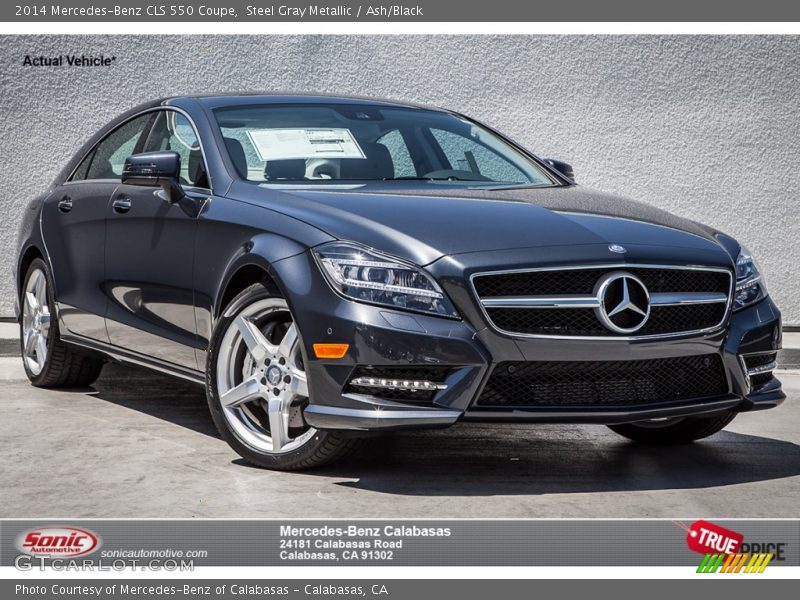 Steel Gray Metallic / Ash/Black 2014 Mercedes-Benz CLS 550 Coupe