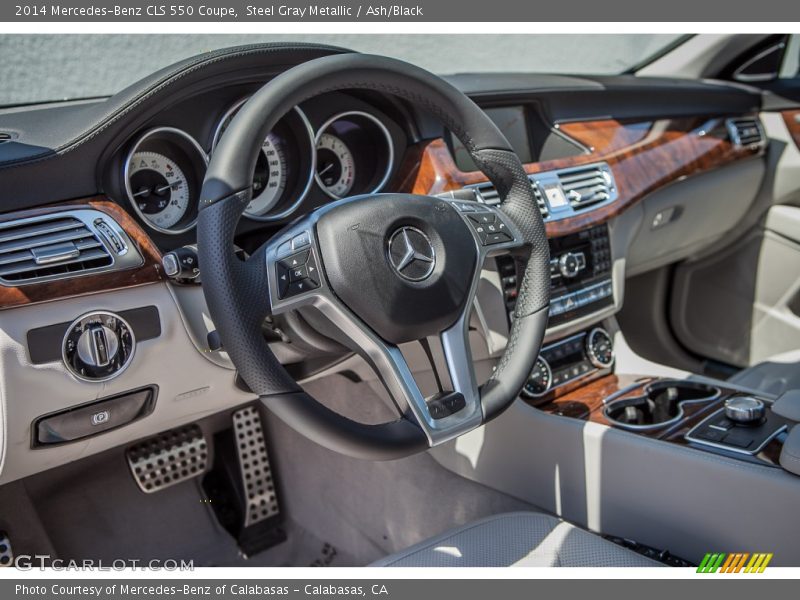 Steel Gray Metallic / Ash/Black 2014 Mercedes-Benz CLS 550 Coupe