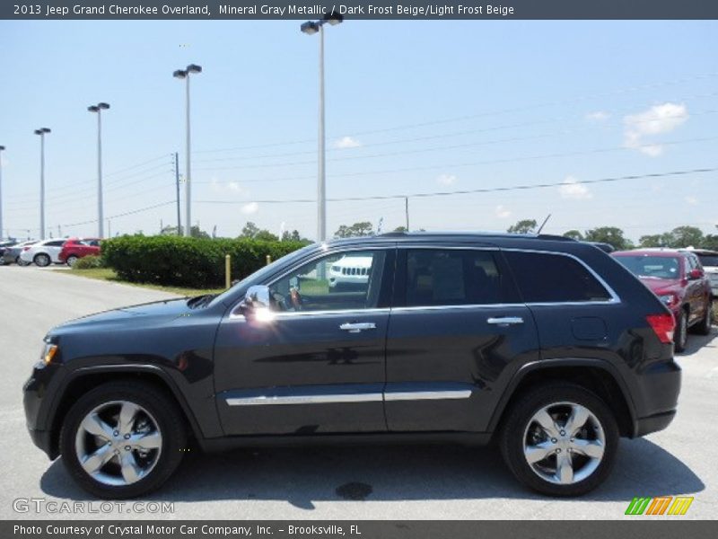 Mineral Gray Metallic / Dark Frost Beige/Light Frost Beige 2013 Jeep Grand Cherokee Overland