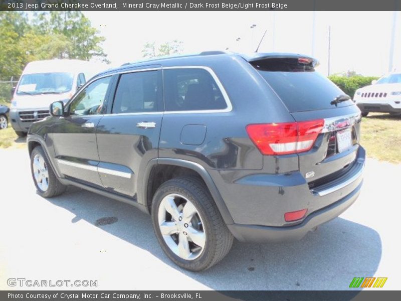 Mineral Gray Metallic / Dark Frost Beige/Light Frost Beige 2013 Jeep Grand Cherokee Overland
