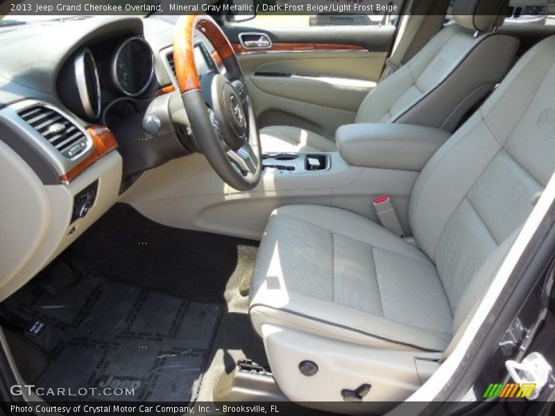 Mineral Gray Metallic / Dark Frost Beige/Light Frost Beige 2013 Jeep Grand Cherokee Overland