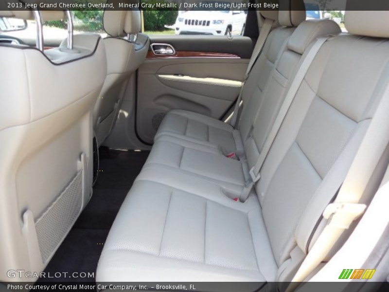 Mineral Gray Metallic / Dark Frost Beige/Light Frost Beige 2013 Jeep Grand Cherokee Overland