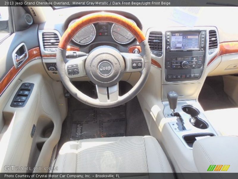 Mineral Gray Metallic / Dark Frost Beige/Light Frost Beige 2013 Jeep Grand Cherokee Overland