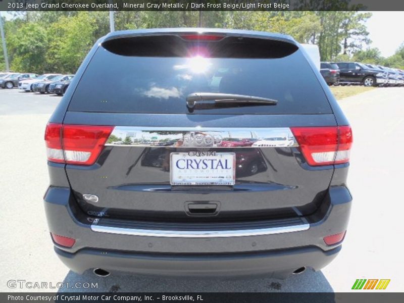 Mineral Gray Metallic / Dark Frost Beige/Light Frost Beige 2013 Jeep Grand Cherokee Overland