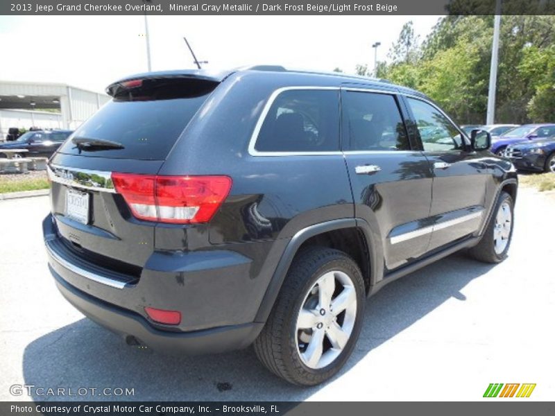 Mineral Gray Metallic / Dark Frost Beige/Light Frost Beige 2013 Jeep Grand Cherokee Overland