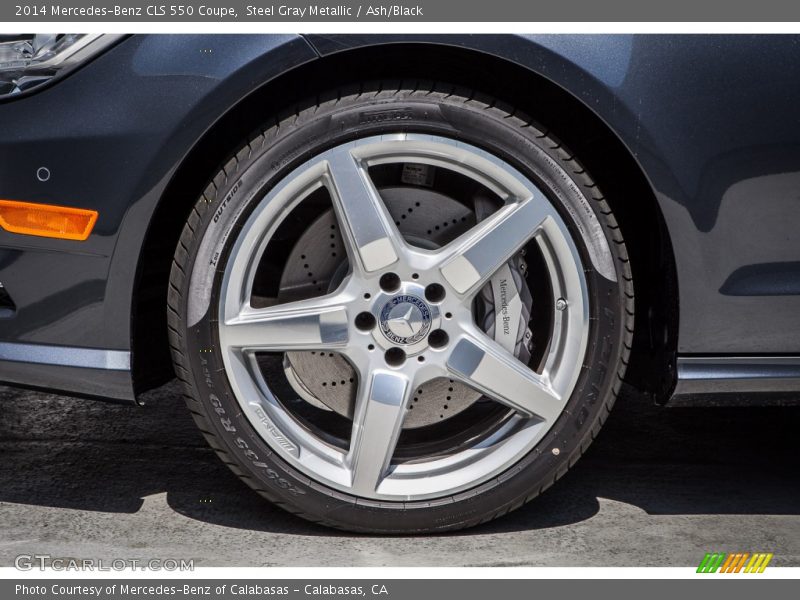 Steel Gray Metallic / Ash/Black 2014 Mercedes-Benz CLS 550 Coupe