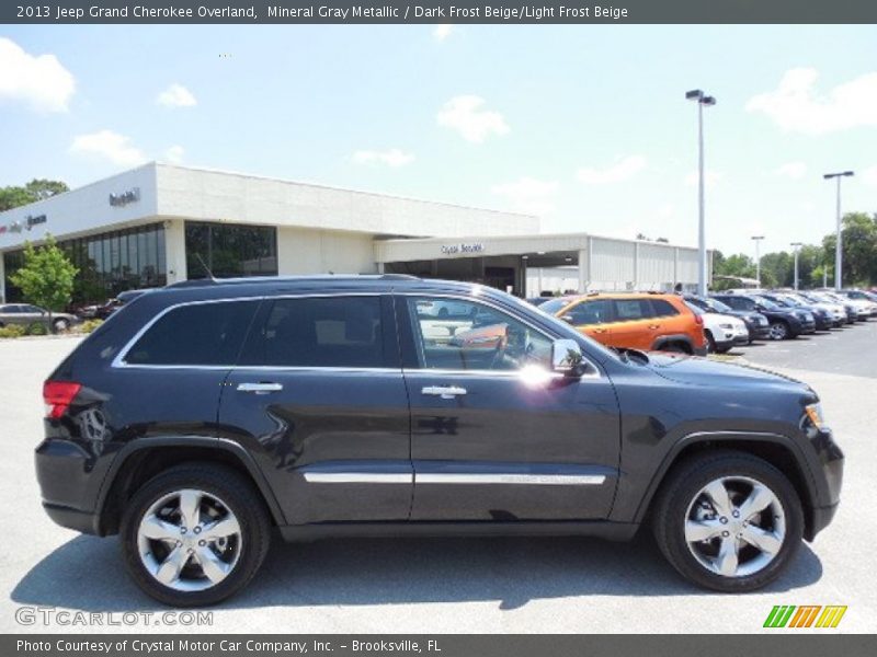 Mineral Gray Metallic / Dark Frost Beige/Light Frost Beige 2013 Jeep Grand Cherokee Overland
