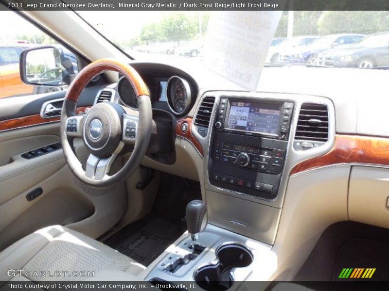 Mineral Gray Metallic / Dark Frost Beige/Light Frost Beige 2013 Jeep Grand Cherokee Overland