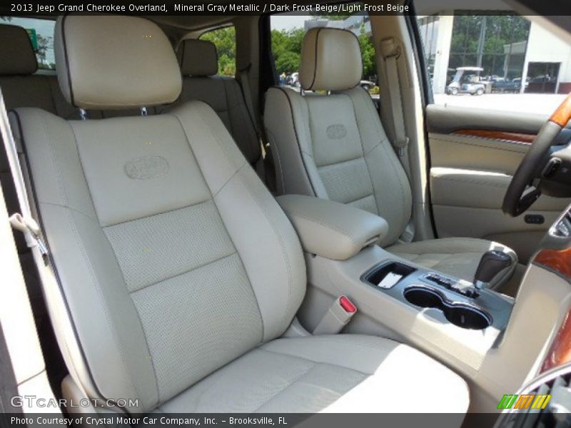 Mineral Gray Metallic / Dark Frost Beige/Light Frost Beige 2013 Jeep Grand Cherokee Overland