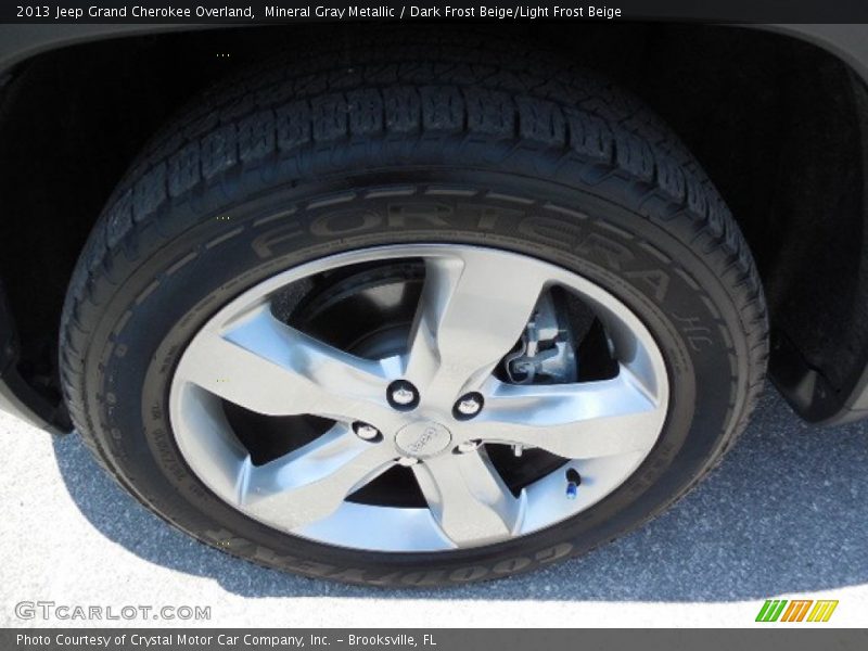 Mineral Gray Metallic / Dark Frost Beige/Light Frost Beige 2013 Jeep Grand Cherokee Overland