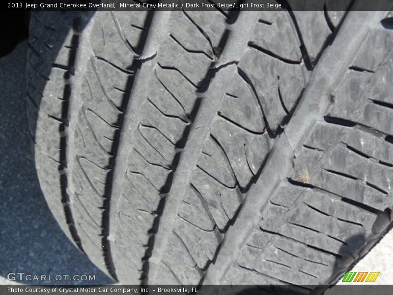 Mineral Gray Metallic / Dark Frost Beige/Light Frost Beige 2013 Jeep Grand Cherokee Overland