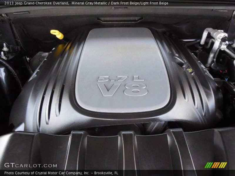 Mineral Gray Metallic / Dark Frost Beige/Light Frost Beige 2013 Jeep Grand Cherokee Overland