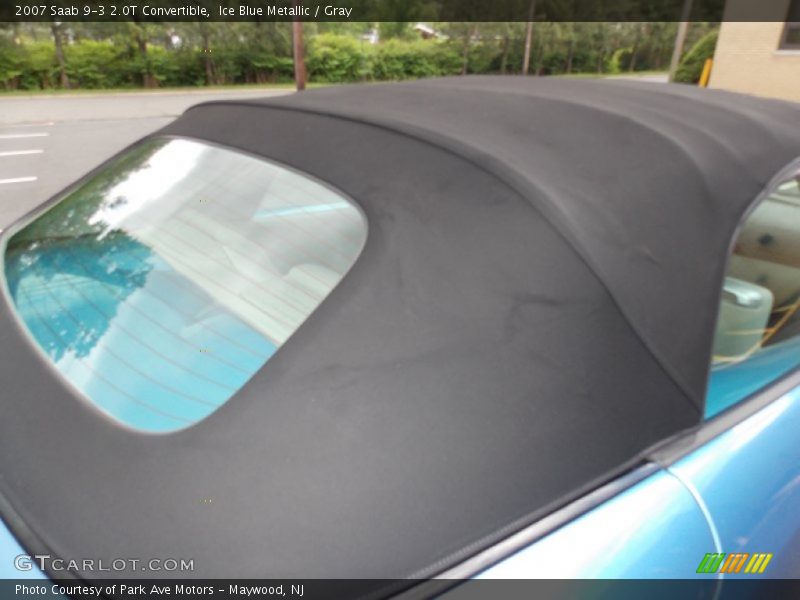 Ice Blue Metallic / Gray 2007 Saab 9-3 2.0T Convertible