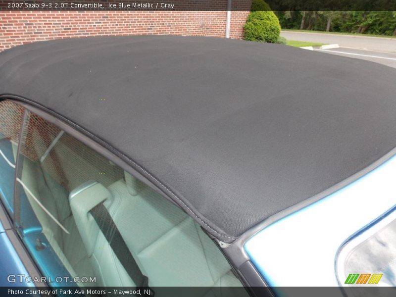 Ice Blue Metallic / Gray 2007 Saab 9-3 2.0T Convertible