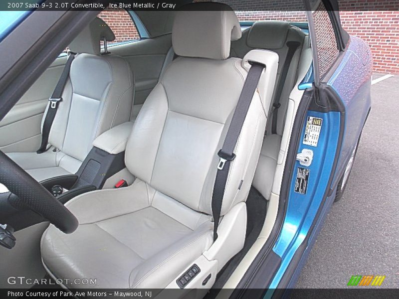 Ice Blue Metallic / Gray 2007 Saab 9-3 2.0T Convertible