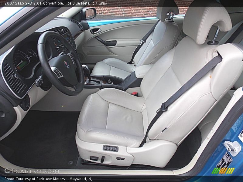 Ice Blue Metallic / Gray 2007 Saab 9-3 2.0T Convertible