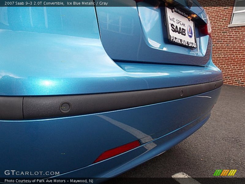 Ice Blue Metallic / Gray 2007 Saab 9-3 2.0T Convertible