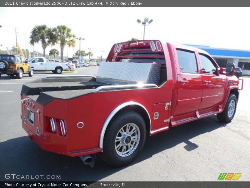 Victory Red / Ebony 2011 Chevrolet Silverado 2500HD LTZ Crew Cab 4x4