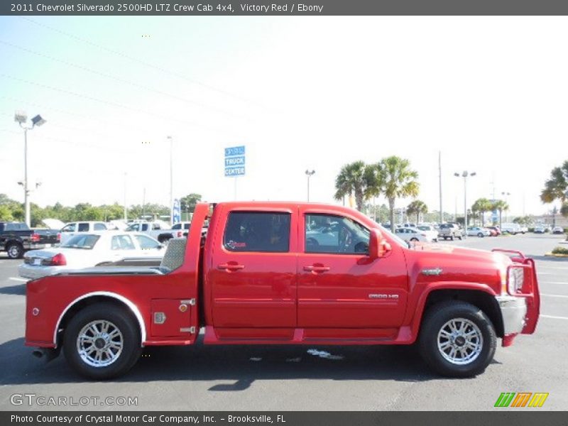 Victory Red / Ebony 2011 Chevrolet Silverado 2500HD LTZ Crew Cab 4x4