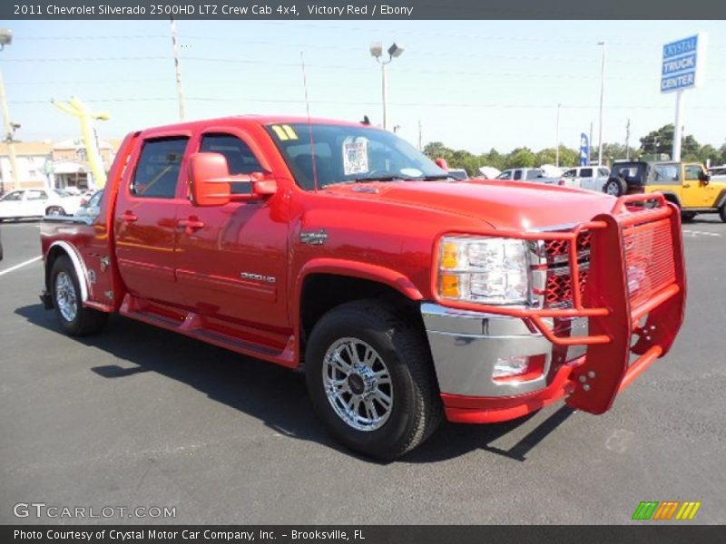 Victory Red / Ebony 2011 Chevrolet Silverado 2500HD LTZ Crew Cab 4x4