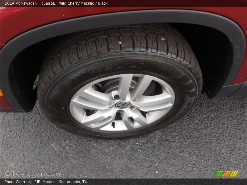 Wild Cherry Metallic / Black 2014 Volkswagen Tiguan SE