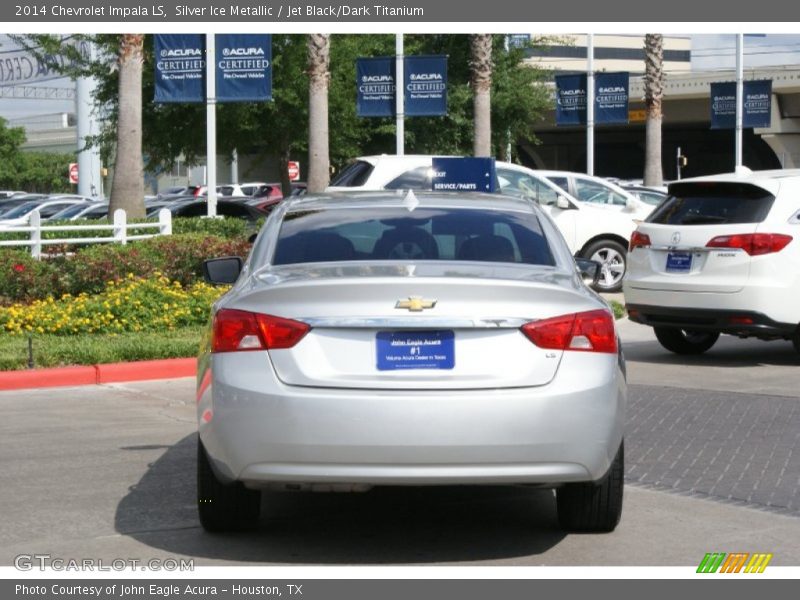Silver Ice Metallic / Jet Black/Dark Titanium 2014 Chevrolet Impala LS