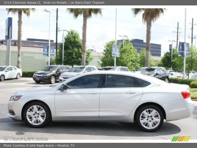 Silver Ice Metallic / Jet Black/Dark Titanium 2014 Chevrolet Impala LS