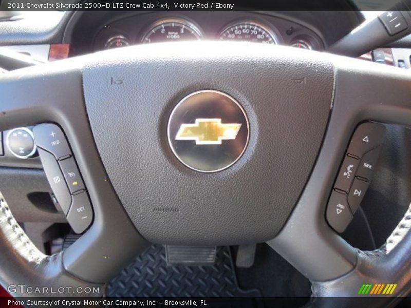 Victory Red / Ebony 2011 Chevrolet Silverado 2500HD LTZ Crew Cab 4x4