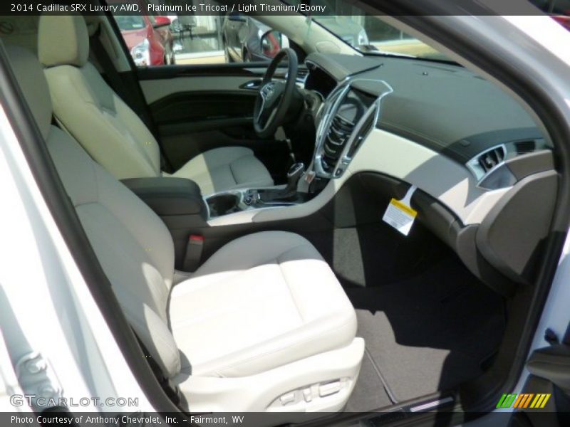 Platinum Ice Tricoat / Light Titanium/Ebony 2014 Cadillac SRX Luxury AWD