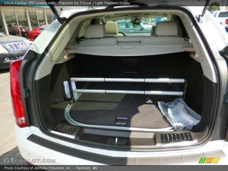 Platinum Ice Tricoat / Light Titanium/Ebony 2014 Cadillac SRX Luxury AWD