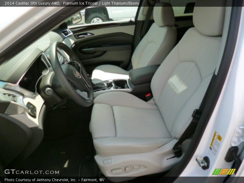 Platinum Ice Tricoat / Light Titanium/Ebony 2014 Cadillac SRX Luxury AWD