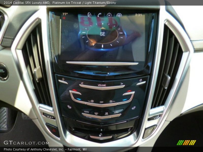Platinum Ice Tricoat / Light Titanium/Ebony 2014 Cadillac SRX Luxury AWD