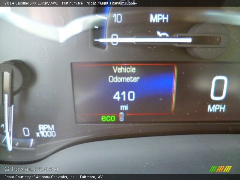Platinum Ice Tricoat / Light Titanium/Ebony 2014 Cadillac SRX Luxury AWD