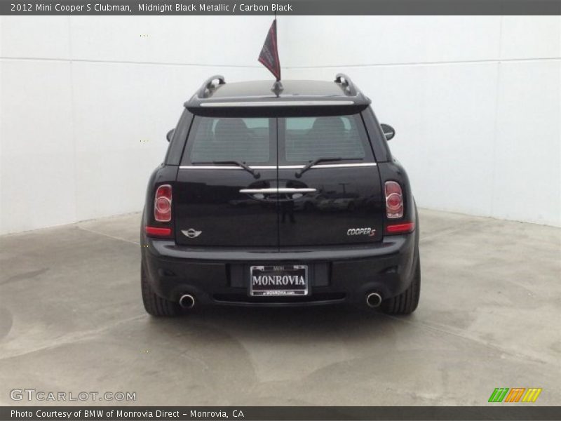 Midnight Black Metallic / Carbon Black 2012 Mini Cooper S Clubman