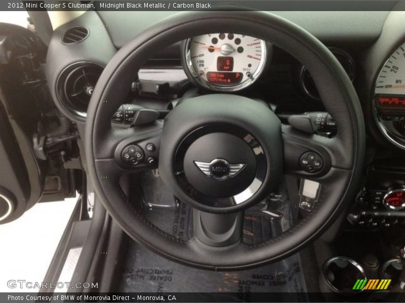 Midnight Black Metallic / Carbon Black 2012 Mini Cooper S Clubman