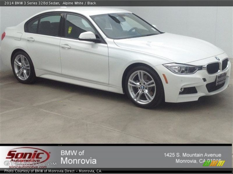 Alpine White / Black 2014 BMW 3 Series 328d Sedan