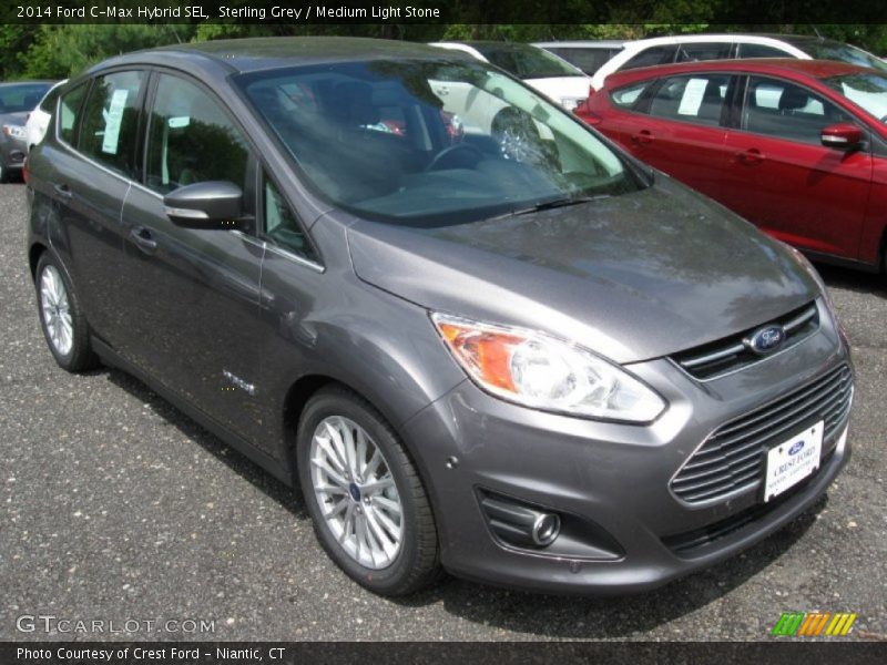 Sterling Grey / Medium Light Stone 2014 Ford C-Max Hybrid SEL