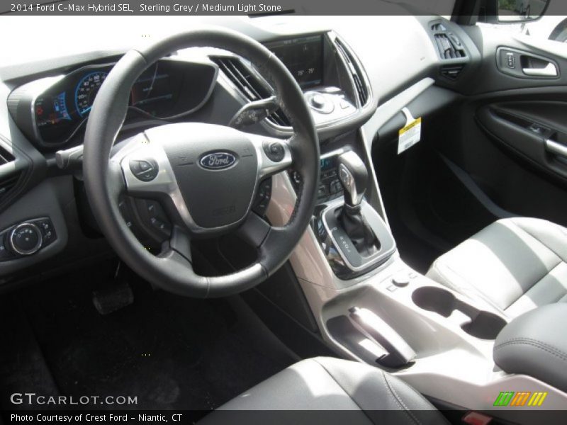 Sterling Grey / Medium Light Stone 2014 Ford C-Max Hybrid SEL