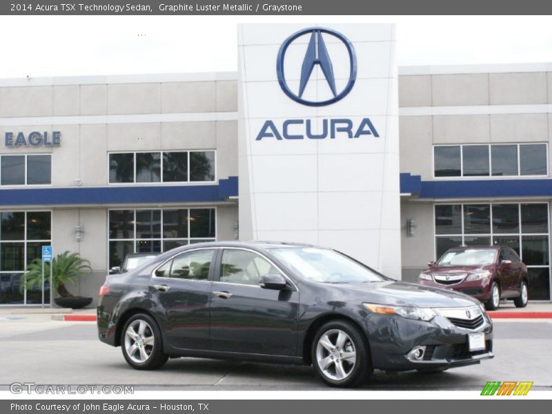 Graphite Luster Metallic / Graystone 2014 Acura TSX Technology Sedan